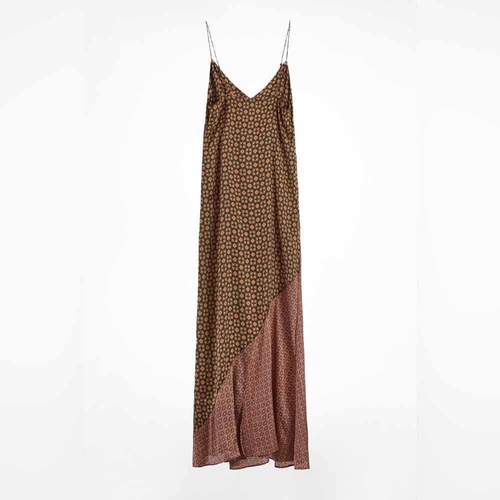 ZARA PATCHWORK PRINT DRESS - Picture 5 of 6